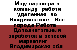 Ищу партнера в команду (работа удаленная) во Владивостоке - Все города Работа » Дополнительный заработок и сетевой маркетинг   . Владимирская обл.,Муромский р-н